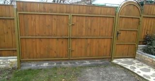 Купить распашные ворота деревянные Сорочинск, цена от 2699 руб.